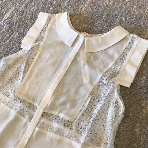 NWT Romantic Sheer Top - Picture 7 of 7